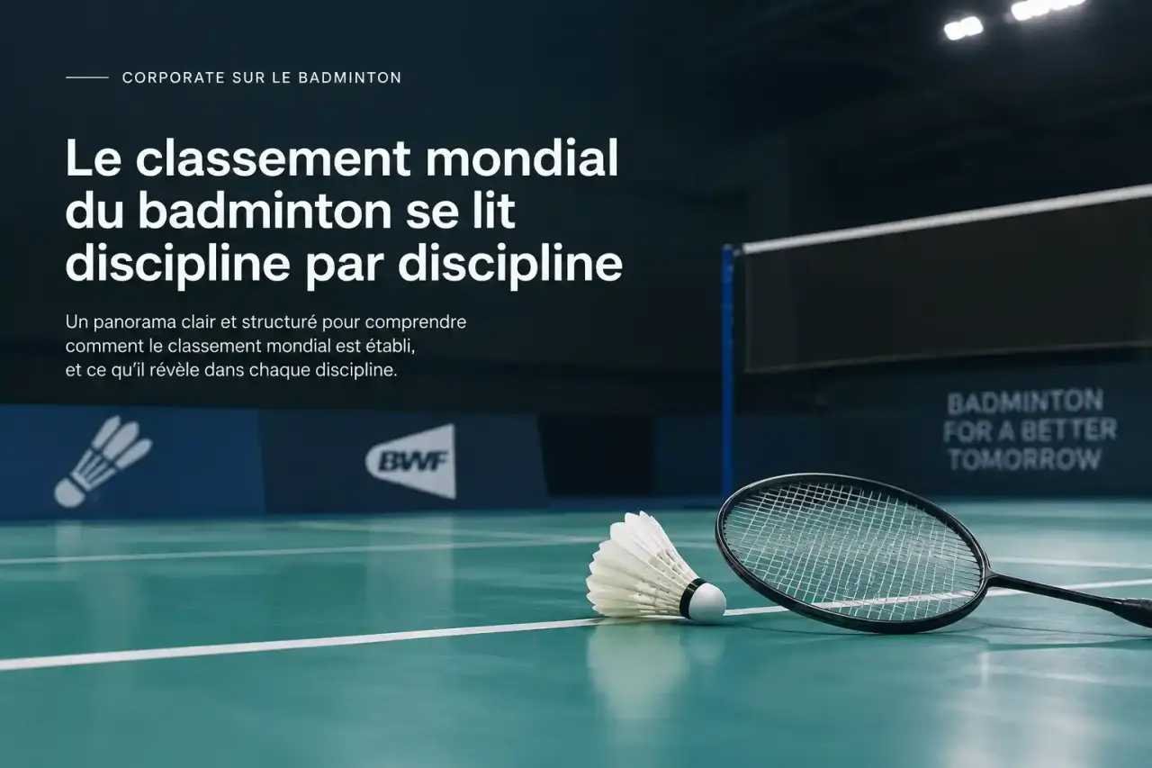 Le classement mondial du badminton se lit discipline par discipline