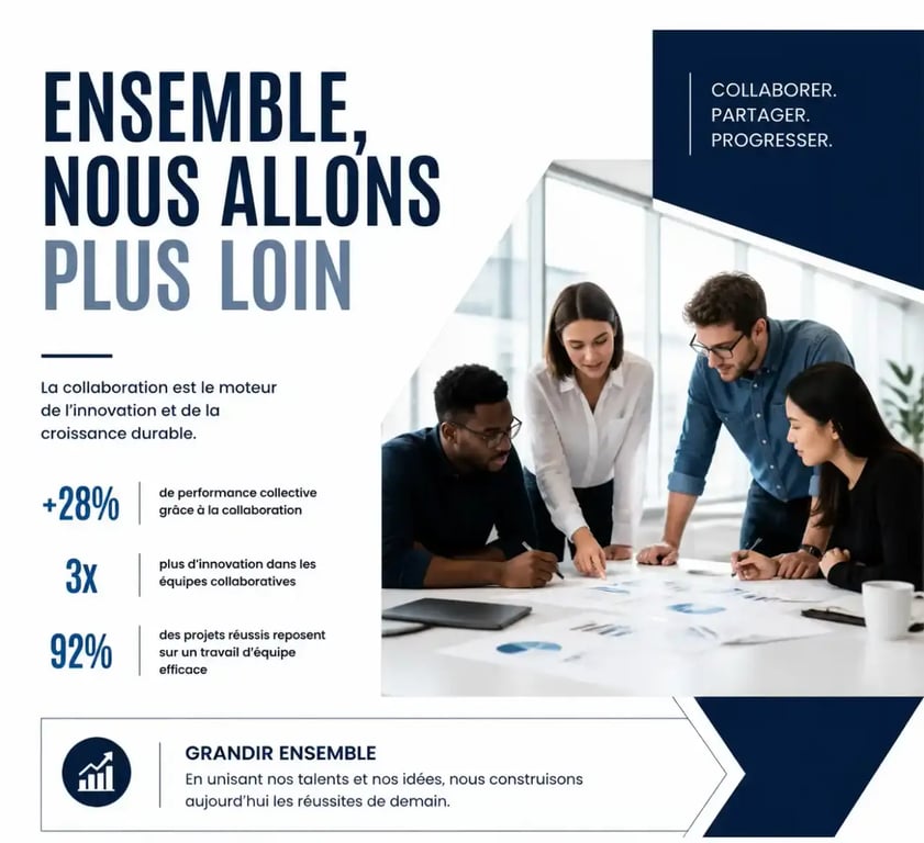 Séminaire d'entreprise : collaboration et cohésion d'équipe