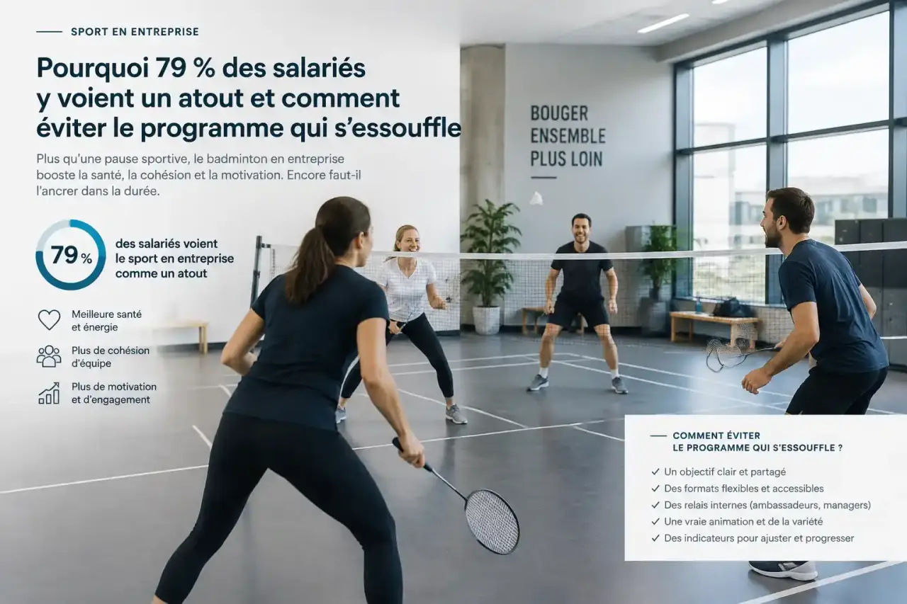 Sport en entreprise : pourquoi 79 % des salariés y voient un atout et comment éviter le programme qui s'essouffle